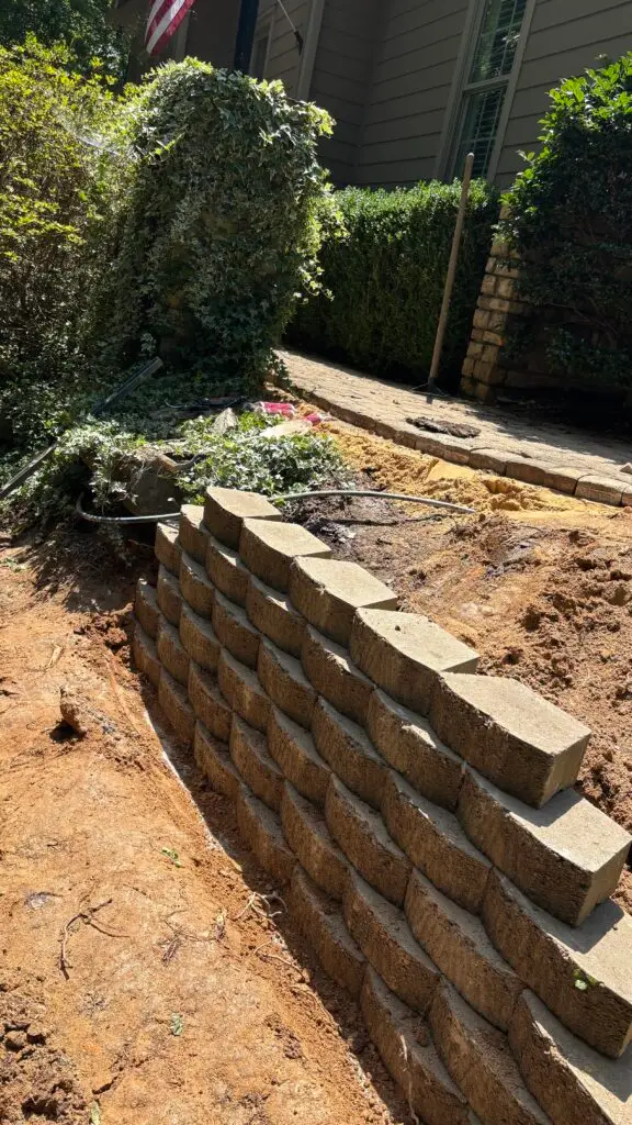 Paver Walkway Repair in Boiling Springs, SC — concrete border installation